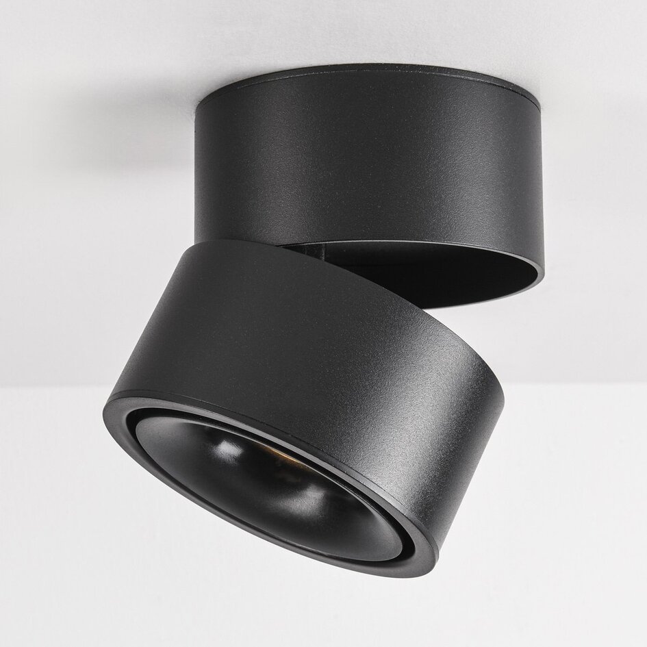 Plafonnier extérieur noir 15W - Julie