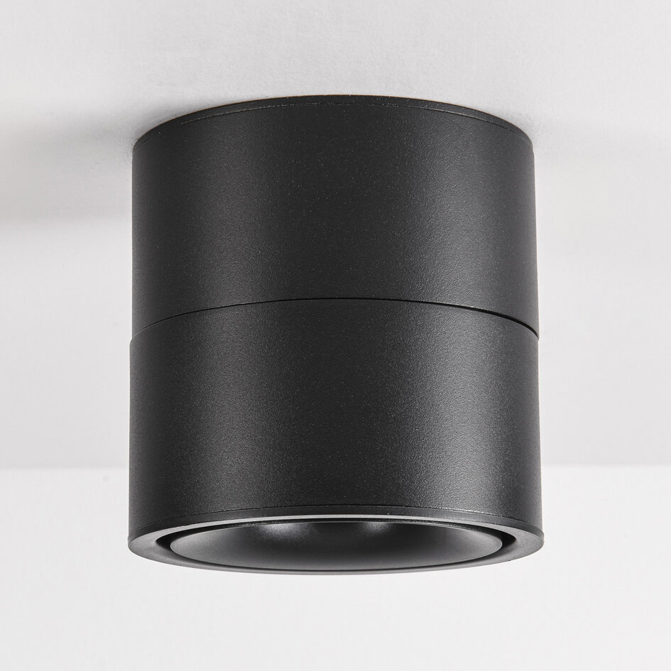 Plafonnier extérieur noir 15W - Julie