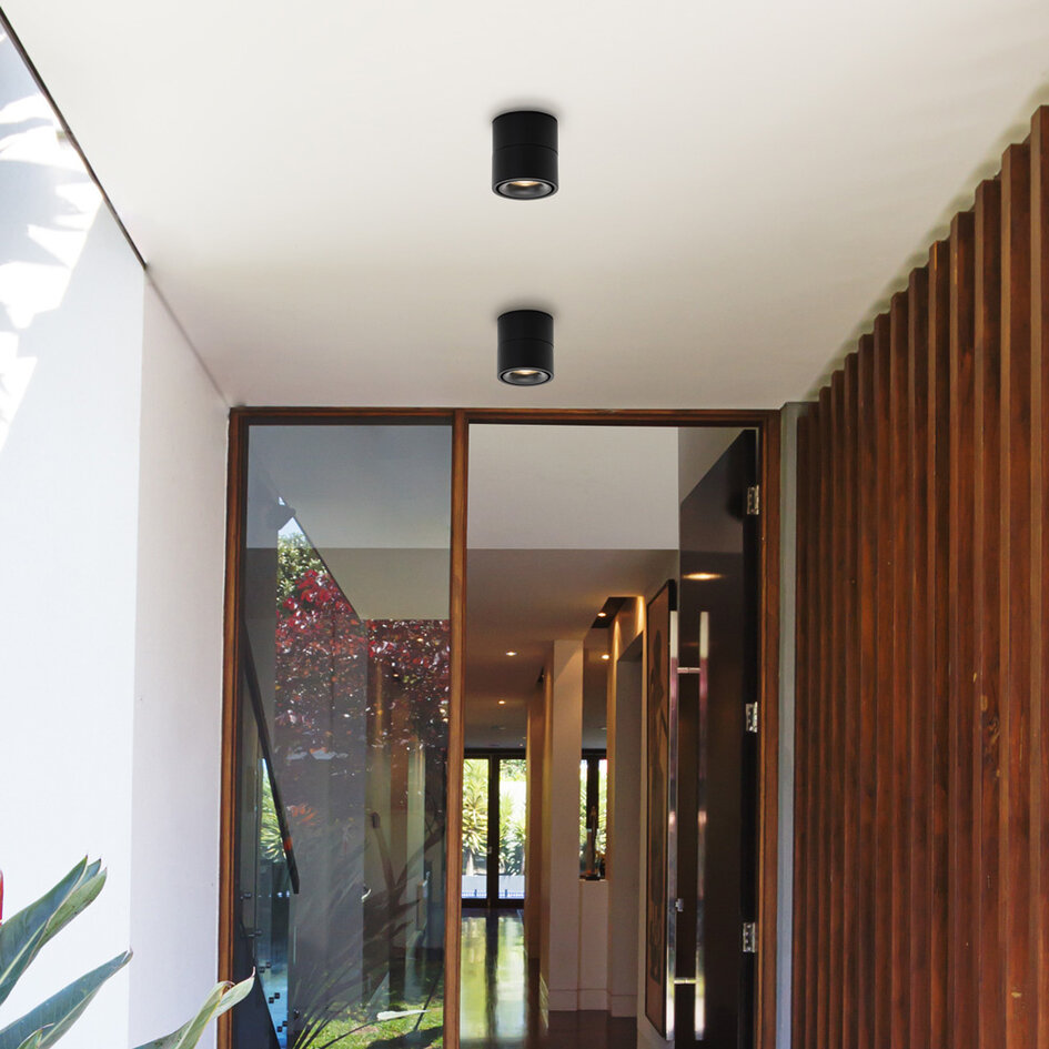Spot de plafond Julie orientable avec dim-to-warm - noir