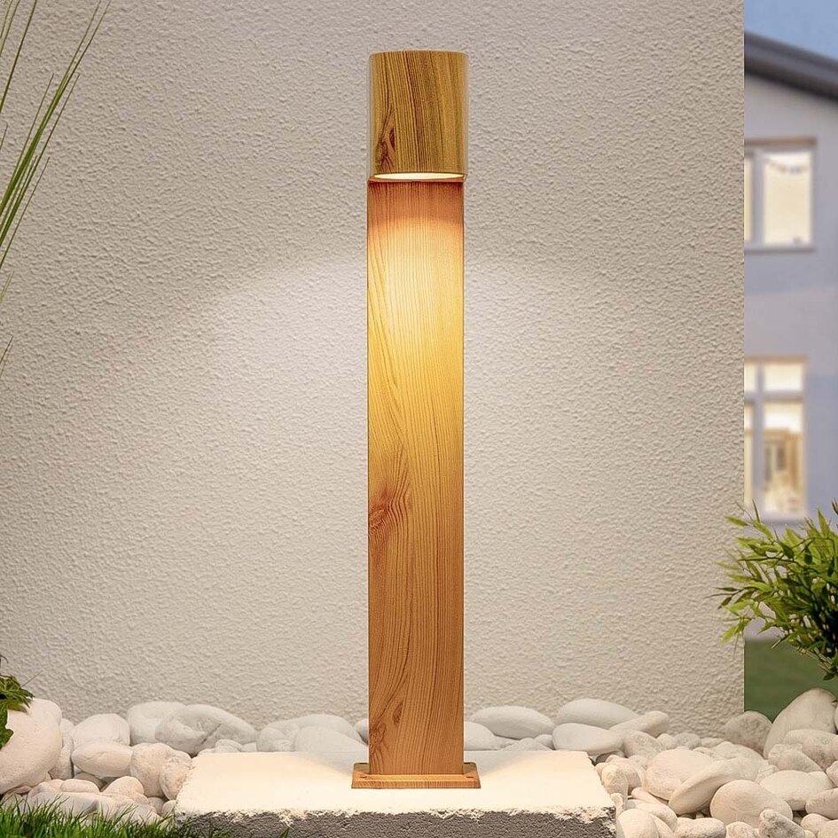 Lampe d'extérieur sur pied en bois - Simone