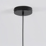 Suspension design cadre noir et verre transparent - Hepta