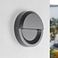 Applique murale extérieure ronde Milano - anthracite avec LED intégrée