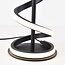 Lampe de table noire moderne en spirale Caz