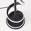 Lampe à poser Caz avec armature torsadée noire et LED intégrée