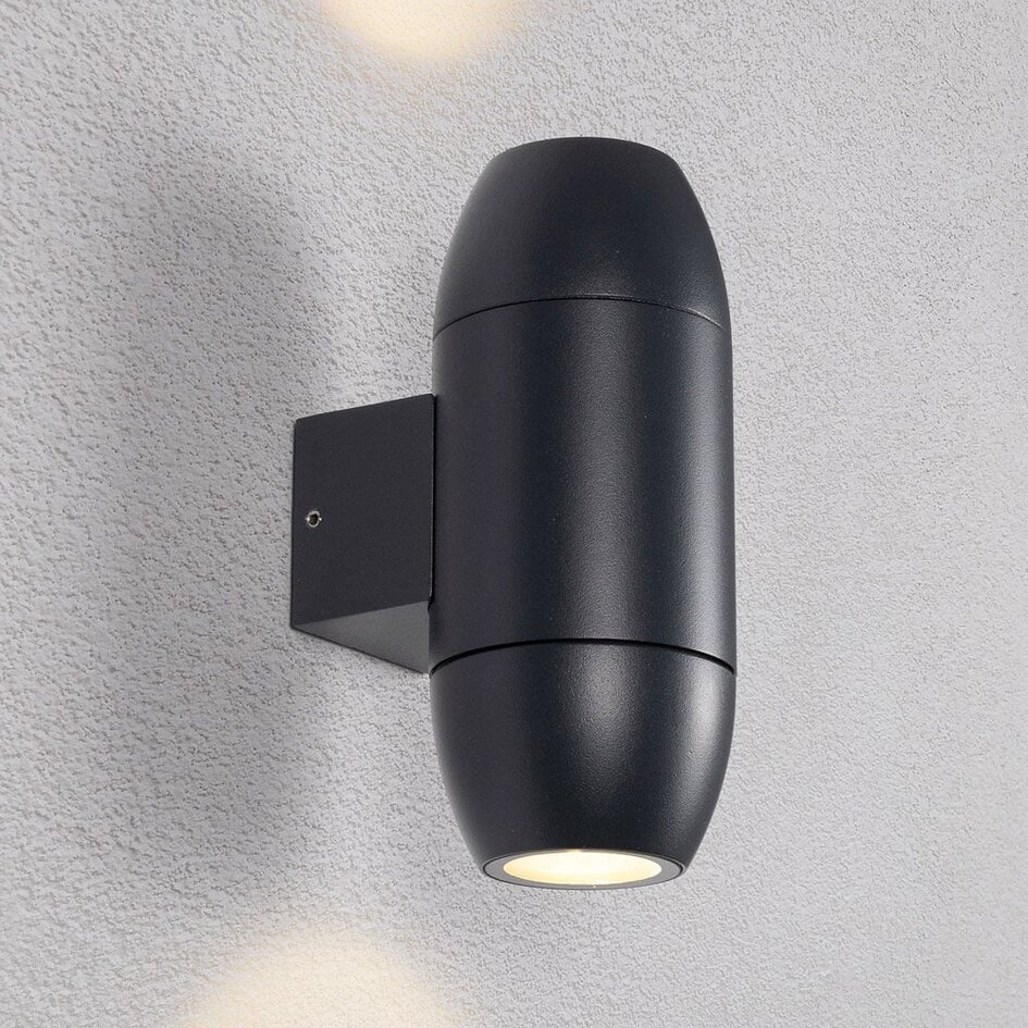 Applique ovale contemporaine noire