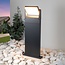 Lampe d'extérieur sur pied Jidde à spot inclinable anthracite, LED intégrée