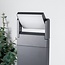 Lampe d'extérieur sur pied Jidde à spot inclinable anthracite, LED intégrée