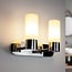 Applique de salle de bains contemporaine Estera en chrome, IP44