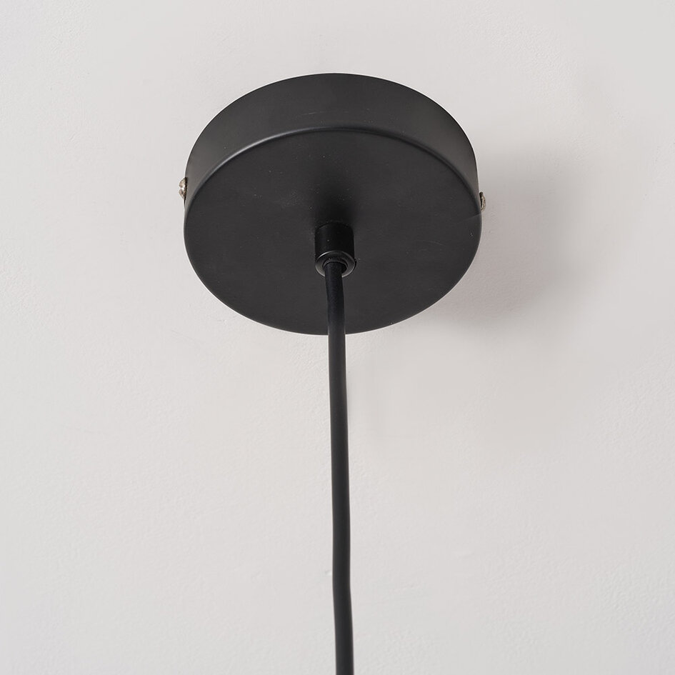 Élégante lampe suspendue noire et or - Ouro