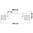 Plafonnier Buchi 2 lumières - noir au design en nid d'abeille
