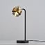 Lampe à poser Kulta à abat-jour pivotant - verre fumé