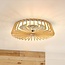 Ventilateur de plafond Anemoon avec LED intégrée, à intensité variable - bambou