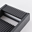Lampe d'extérieur sur pied Andrew striée anthracite à LED intégrée