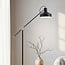 Lampadaire Tom - noir aux détails bronze et bras inclinable
