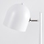 Lampe de table Megan en blanc à pied en chêne clair