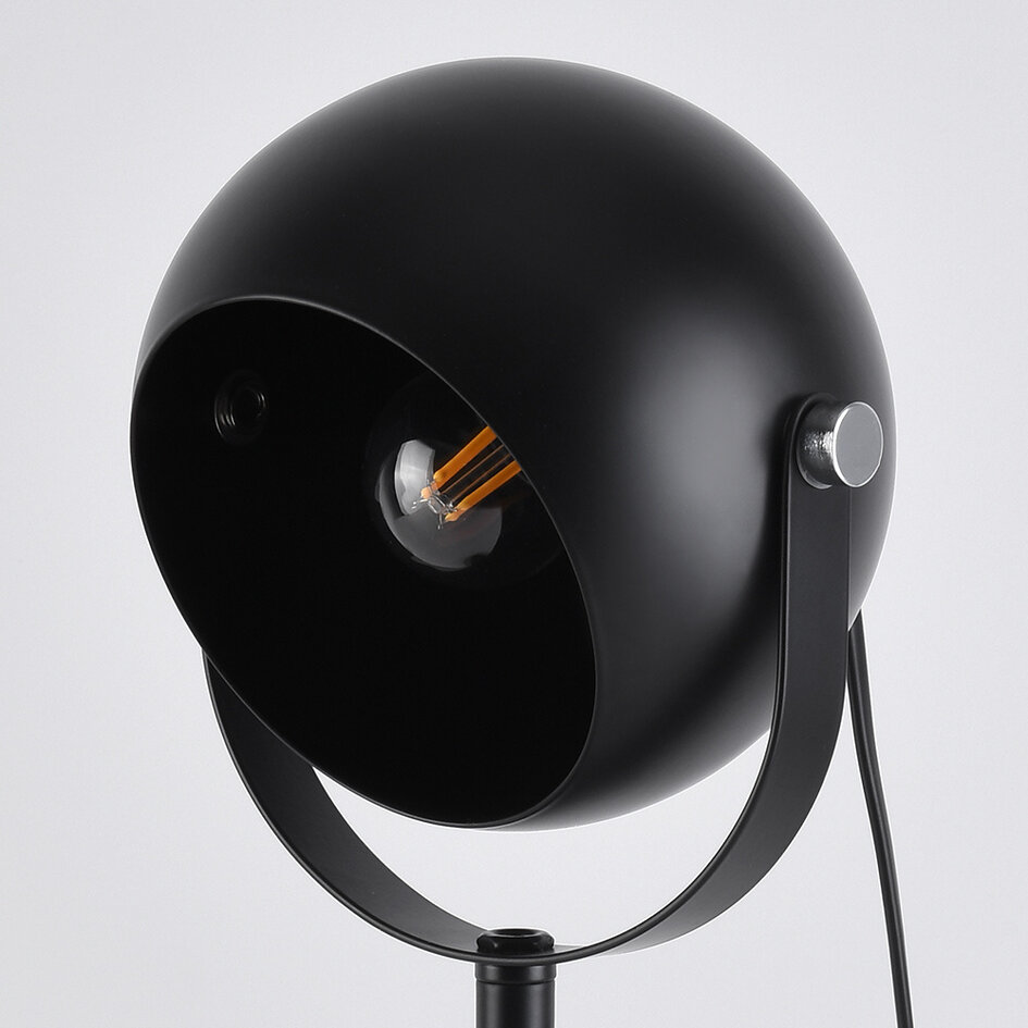 Lampe de table noire avec abat-jour inclinable - Archie