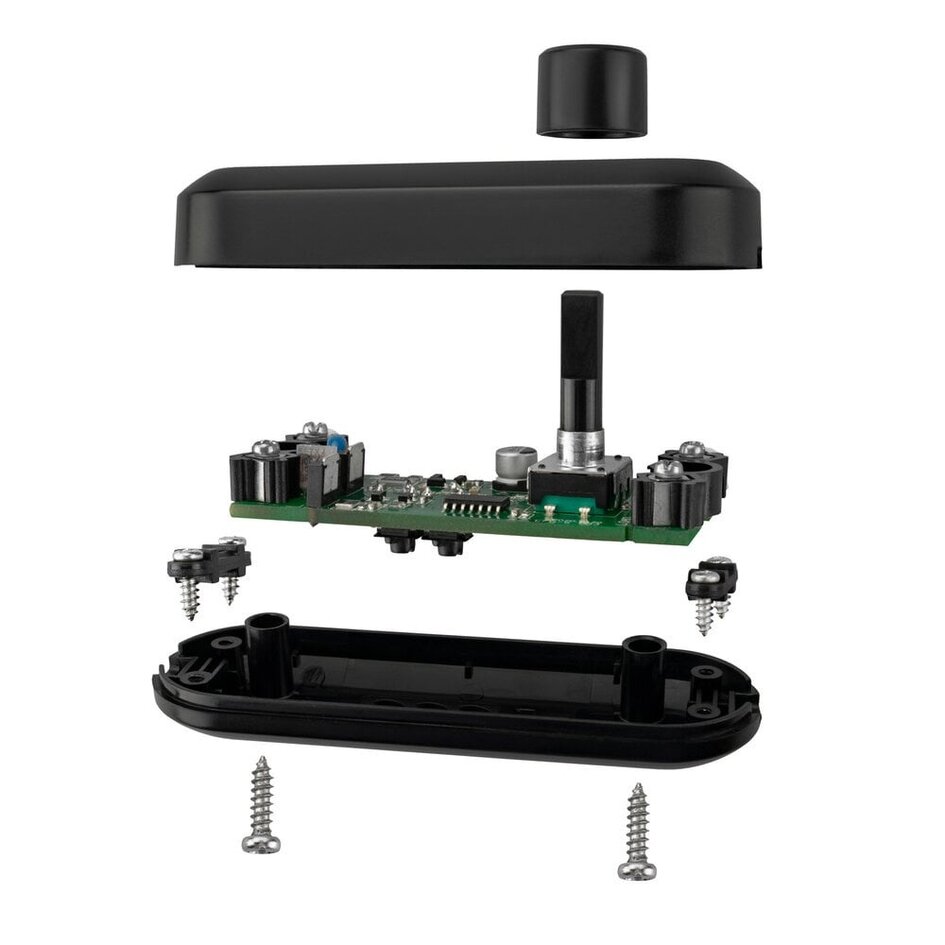 Variateur d'intensité LED 2-100 watts - noir