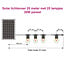 Guirlande lumineuse solaire 25 m, 25 ou 30 ampoules forme W, 30W