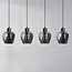Lampe suspendue à 4 lumières avec verre fumé - Sanford