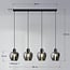 Suspension Sanford 4 lumières - verre fumé