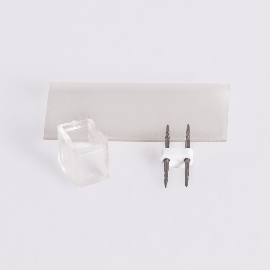 Connecteur de jonction pour tubes lumineux ronds