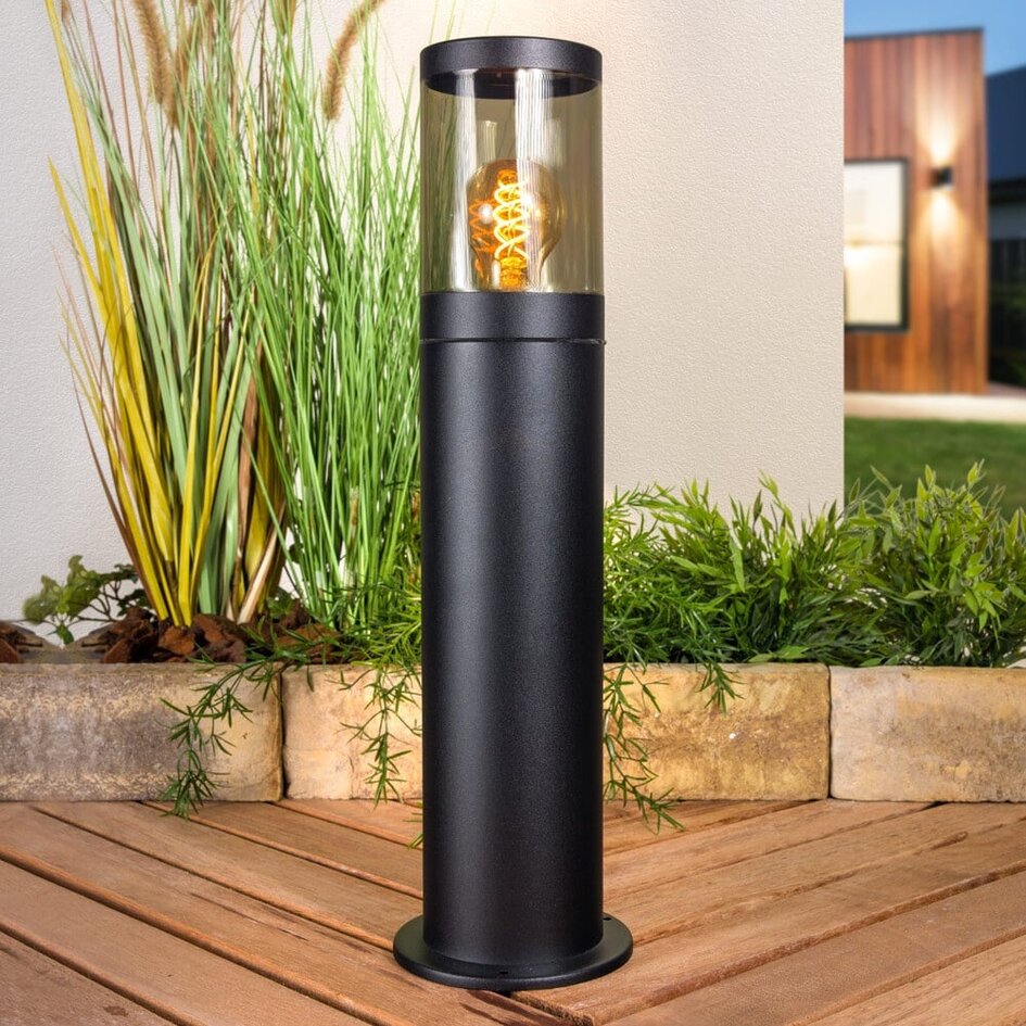 Lampadaire d'extérieur élégant en acier inoxydable - Reims