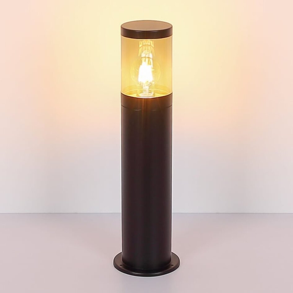 Lampe d'extérieur sur pied élégante Reims en acier inoxydable