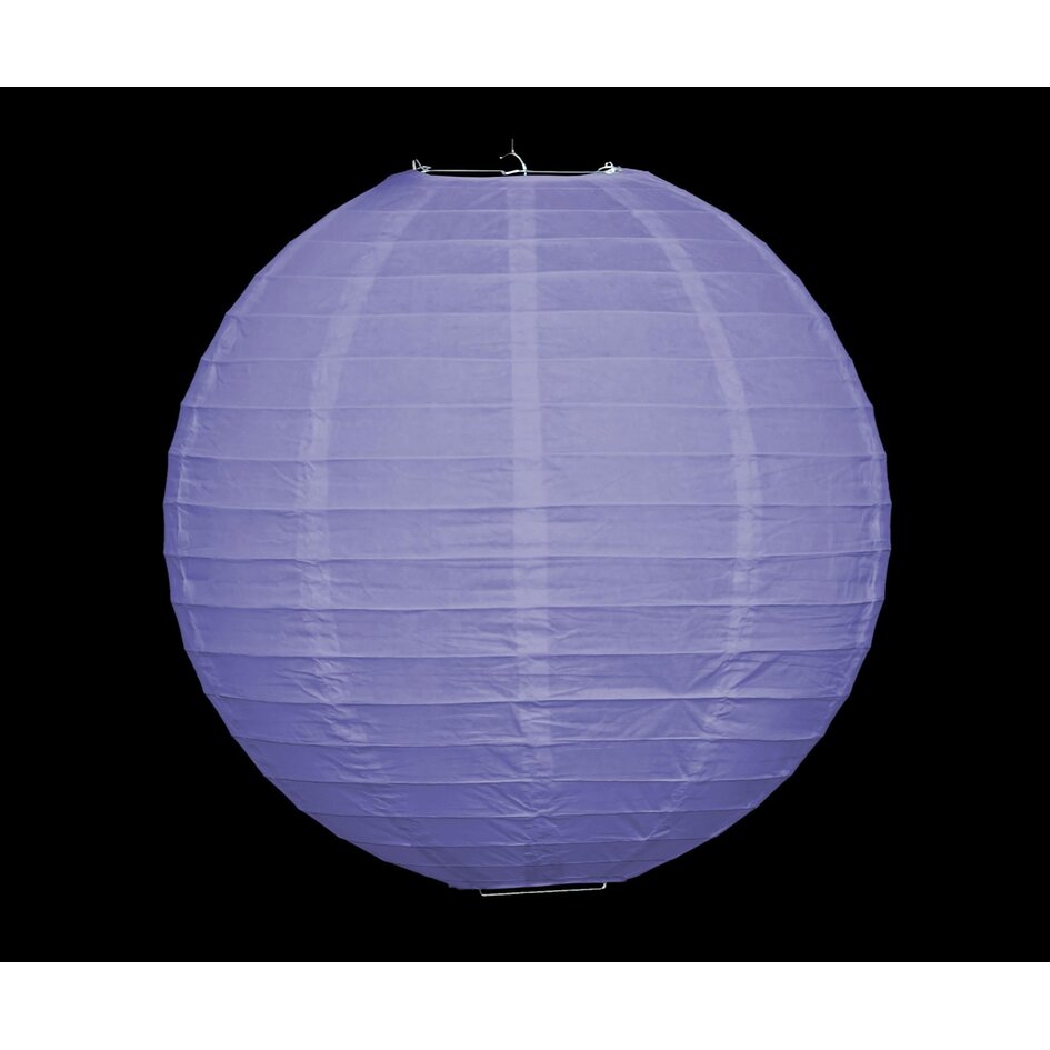 Lampion en nylon violet clair pour l'extérieur