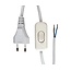 Câble de connexion avec prise euro et interrupteur, 2 mètres - 2x0.75mm