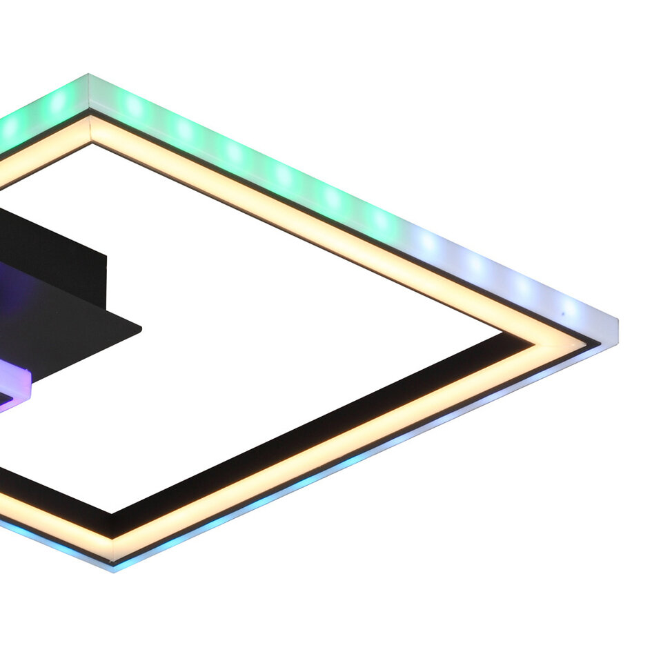 Plafonnier Mare avec fonction RGBW, télécommande et fonction mémoire