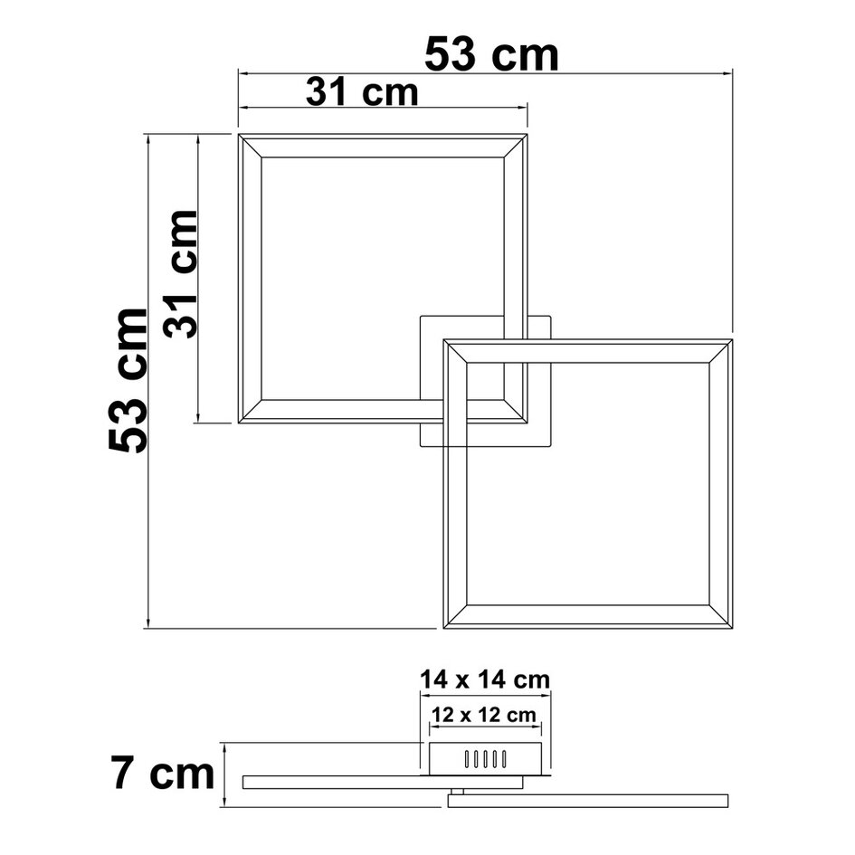 Plafonnier Mare avec fonction RGBW, télécommande et fonction mémoire
