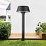 Lampe d'extérieur solaire sur pied moderne Lunar - noir