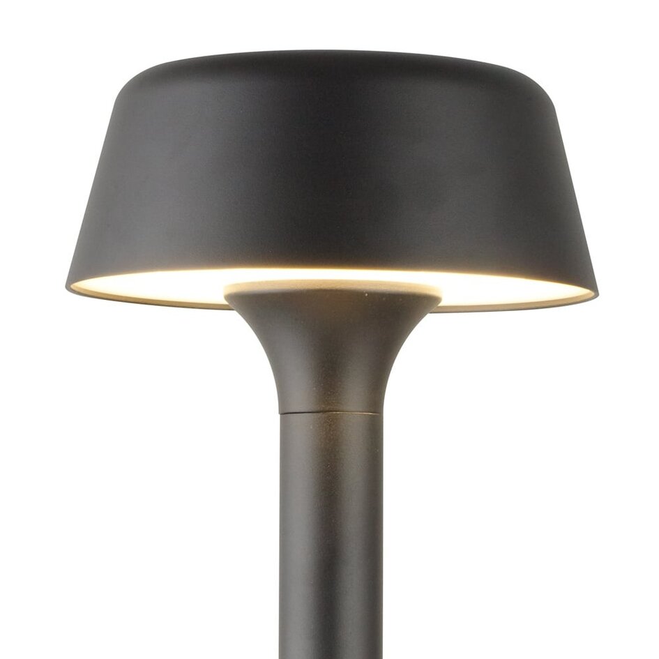 Lampadaire solaire moderne extérieur noir - Lunar