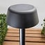 Lampe d'extérieur solaire sur pied moderne Lunar - noir