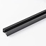 Rail monophasé raccordable de 75 cm sans bloc d’alimentation, embout inclus, noir