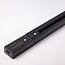 Rail monophasé raccordable de 75 cm, bloc d’alimentation et embout inclus, noir