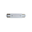 Bloc d’alimentation double pour raccordement central de rail monophasé, blanc