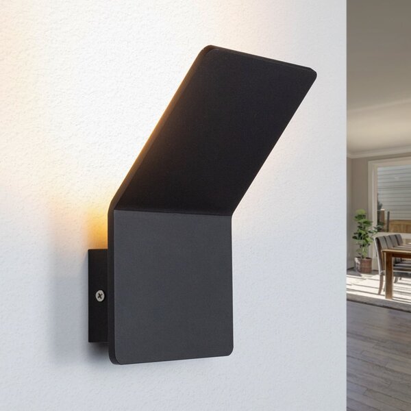 Applique dimmable Lucy, noir mat