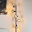 Lampadaire industriel avec 5 lumières en verre gris fumé - Lexington