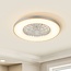 Ventilateur de plafond connecté Starry avec application Tuya Smart et RGB - gris