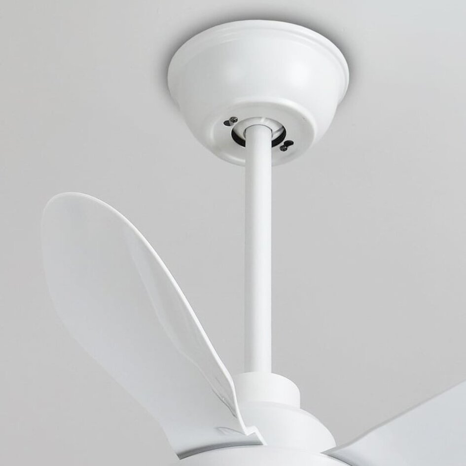 Ventilateur de plafond blanc avec télécommande incl. LED - Merel