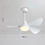 Ventilateur de plafond blanc avec télécommande incl. LED - Merel