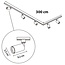 Kit rail monophasé de 3 mètres et spots Jill, blanc