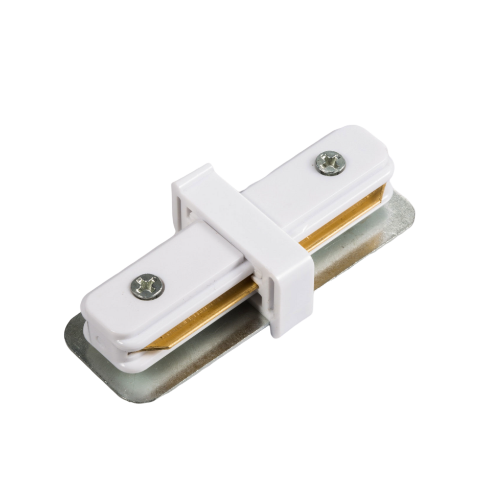 Connecteur en I pour rail monophasé - blanc