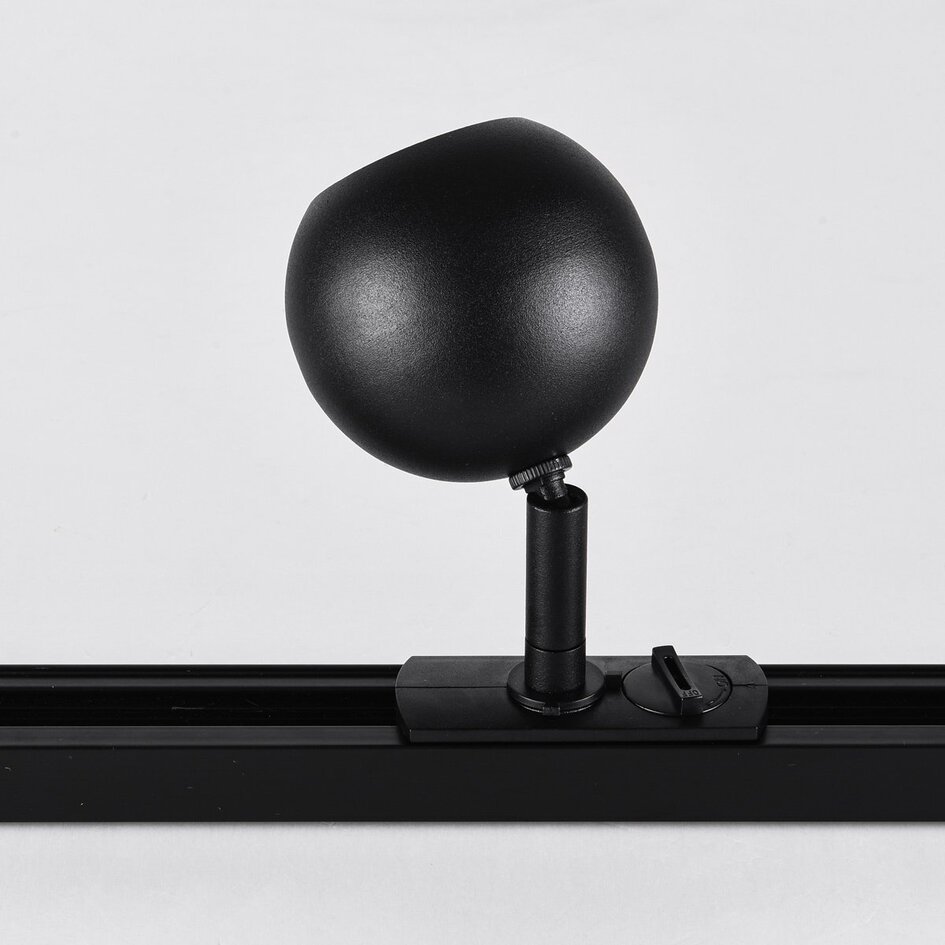 Spot sur rail monophasé Dex - noir