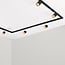 Kit rail monophasé de 1,5 mètre et spots Lexi, noir