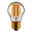 Ampoule filament LED 3 niveaux 2,5 watts, verre ambré, 45 mm (2200K)