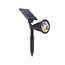 Spot de jardin solaire réglable Zuri RGB et blanc chaud - noir