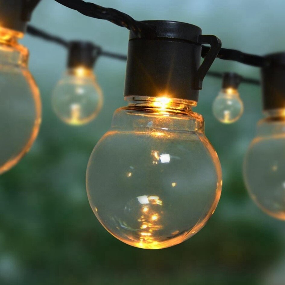 Guirlande solaire d'extérieur 9 mètres 50 ampoules - Cassius