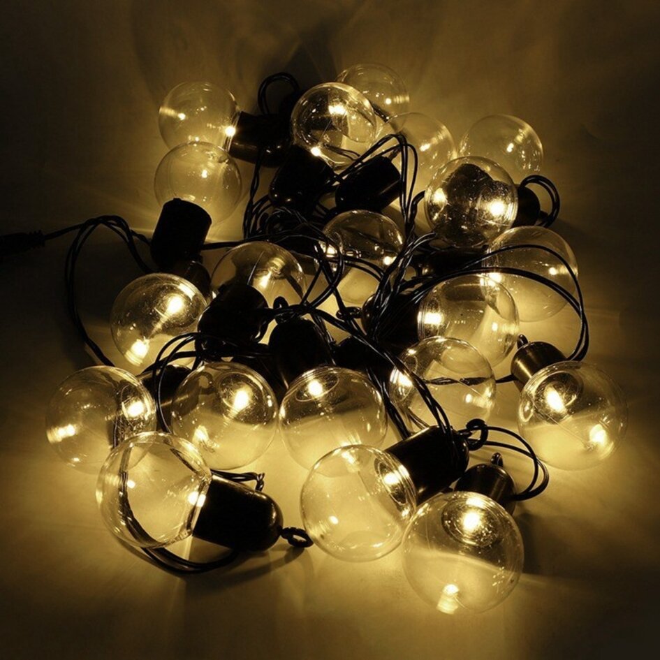 Guirlande solaire d'extérieur 9 mètres 50 ampoules - Cassius